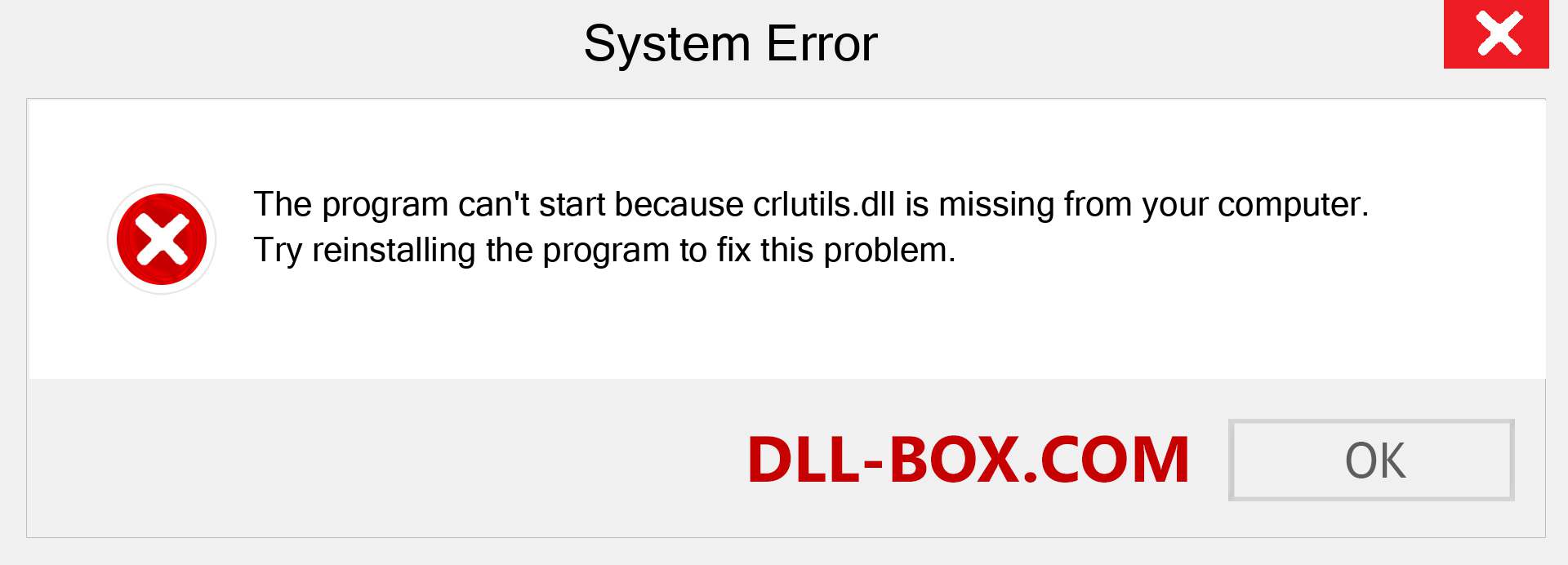  crlutils.dll file is missing?. Download for Windows 7, 8, 10 - Fix  crlutils dll Missing Error on Windows, photos, images
